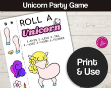 Load image into Gallery viewer, Roll a Unicorn Game