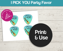 Load image into Gallery viewer, I pick YOU- ukulele party favor- Valentine