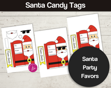 Load image into Gallery viewer, Santa Candy Bar Wrappers