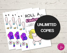 Load image into Gallery viewer, Roll a Unicorn Game