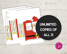 Load image into Gallery viewer, Santa Candy Bar Wrappers