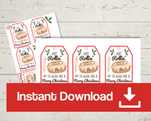 Load image into Gallery viewer, Cinnamon roll Christmas gift tag