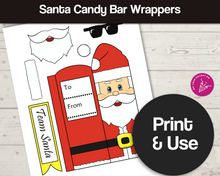 Load image into Gallery viewer, Santa Candy Bar Wrappers
