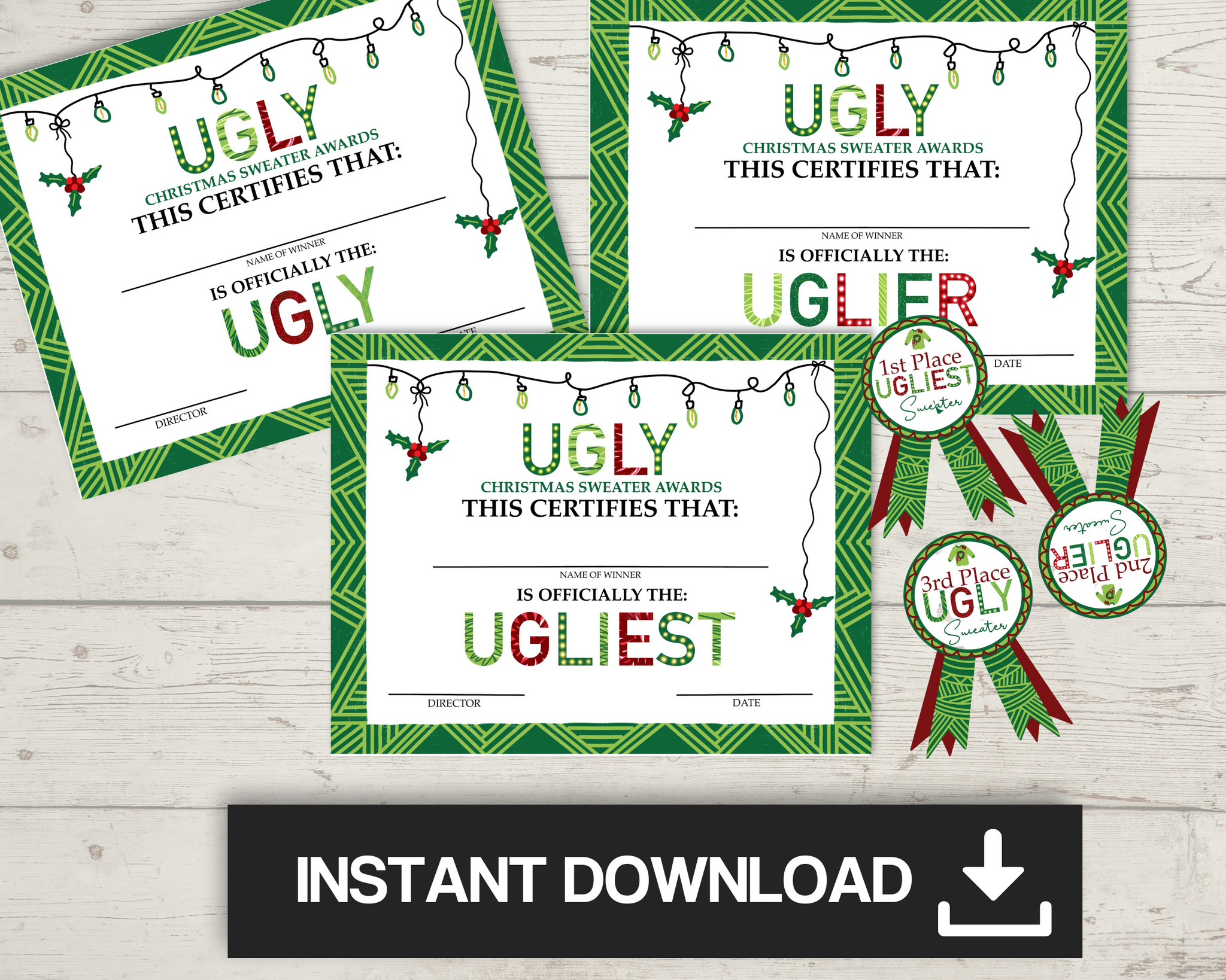 Ugly Sweater Awards Prizes Get Your Holiday On