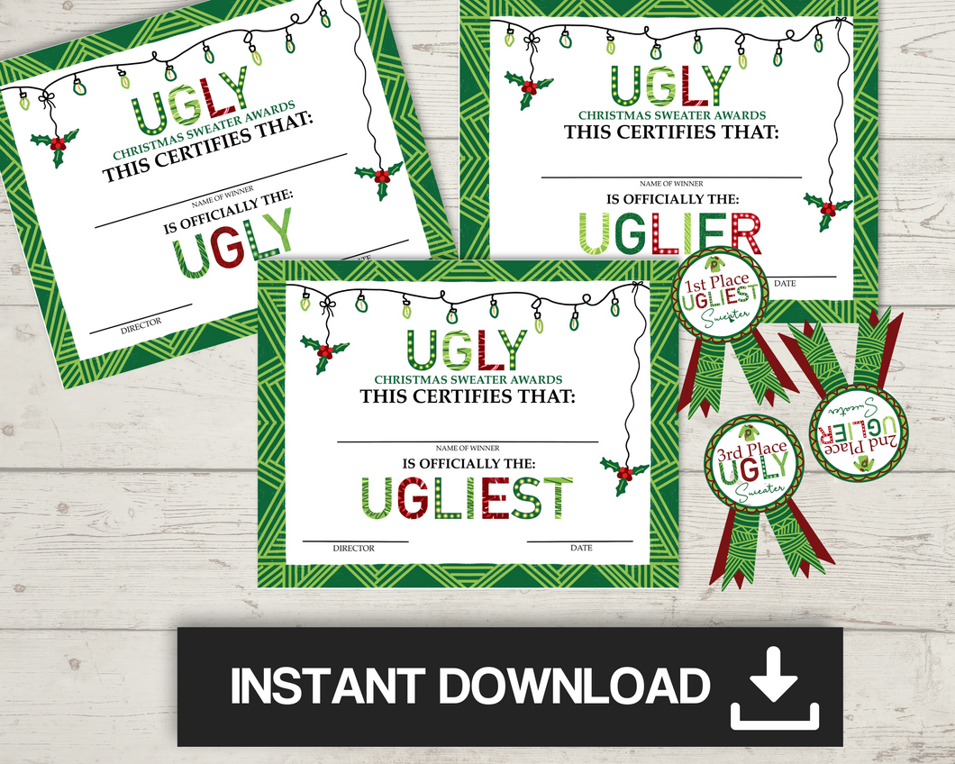 Ugly Sweater Awards & Prizes