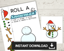 Load image into Gallery viewer, Roll a Snowman Dice Game
